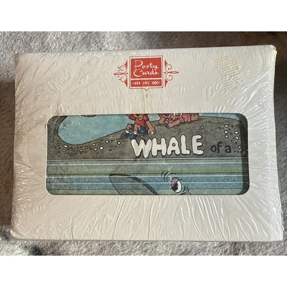 Vintage Posty Cards Inc Postcard Set Whale Of A… NOS Unopened